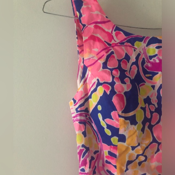 Lilly Pulitzer Courtney Mini Dress in Brilliant Blue Catch And Release Size 4 - Picture 4 of 16